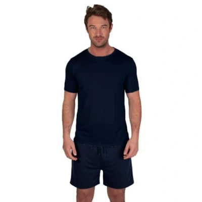 Abbildung von Light &amp; Shade Men&#039;s LSSET032 Pajama Set, Marineblau, XXL