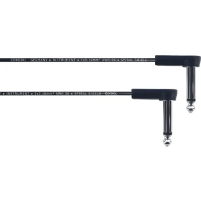 Abbildung von CORDIAL ECL EI0.6RR Kabel patch flach Gitarre jack abgewinkelt 60 cm