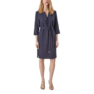 Abbildung von s.Oliver Black Label Etuikleid, Damen, Größe: 42, Dark navy