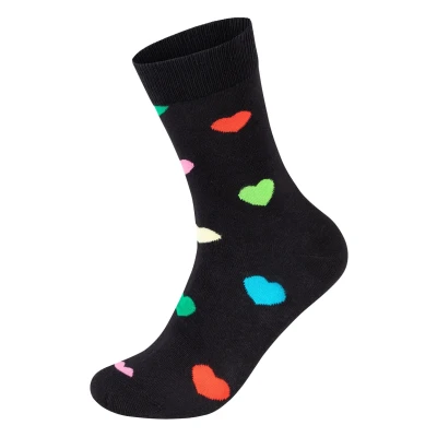 Abbildung von Happy Socks Heart Unisex Socken, Größe: 36 40, Black