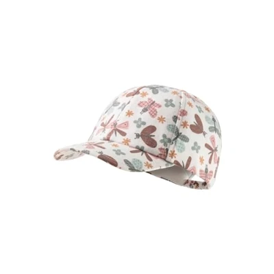 Abbildung von Sterntaler Basecap Schmetterling Mädchen Schirmmütze aus Flammgarn Jersey mit allover Druck Sommer Baseball Cap elastisch Gummizug sportive Baby und Kinder Schirmkappe, ecru, Größe 55