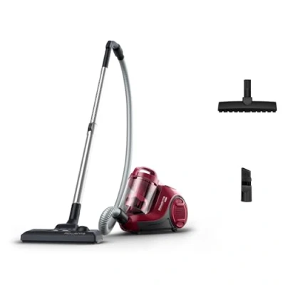 Abbildung von Rowenta Swift Power Cyclonic Compact Beutelloser Staubsauger, 1,2 l, Parkettbürste RO2933EA, Schwarz/Dunkelrot