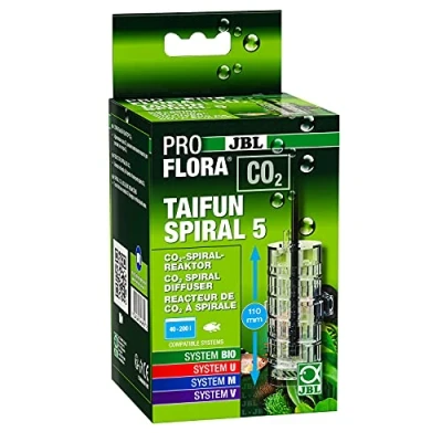 Abbildung von JBL PROFLORA CO2 TAIFUN SPIRAL 5, Reaktor, Für Süßwasser Aquarien bis 200 l, Inkl. Schlauch
