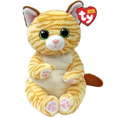 Abbildung von TY Mango Katze Beanie Bellies Medium 24cm Quetschbare Baby Weiche Pluschtiere Sammelbares Kuscheliges Stofftier