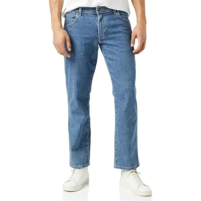 Abbildung von Wrangler Herren Durables Regular Fit Jeans, Stonewash, 34W / 30L