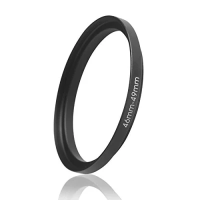 Abbildung von Ares Foto® Step Up Filteradapter Adapter Ring. CNC gefrästes Aluminium. Kompatibel mit Objektiven Aller Hersteller: Canon Sony Nikon Fujifilm Olympus Pentax Leica Tamron Sigma (46mm 49mm)