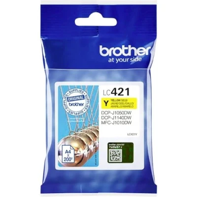 Abbildung von Brother LC421Y LC 421Y Tintenpatrone Gelb für DCP J1050DW, J1140DW, MFC J1010DW
