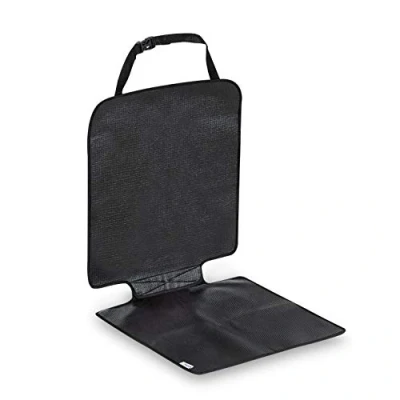 Abbildung von Hauck Autositzschoner Kindersitzunterlage Sit on Me, Isofix Geeignet, Trittschutz für Babyschale, Reboarder, Kinder Autositz, Universal 47 x 97 cm (Schwarz)
