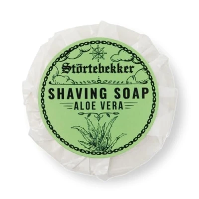 Abbildung von Störtebekker® Premium Rasierseife Aloe Vera 70g Handgefertigte Seife für ergiebigen Rasierschaum Perfekt die Rasur mit Rasierhobel &amp; Rasiermesser Vegane Damen Herren
