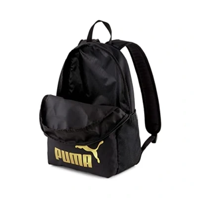 Abbildung von Puma 75487 Unisex Rucksack, Black Golden logo, Einheitsgröße