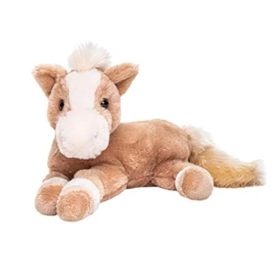 Abbildung von Uni Toys Pferd braun, liegend superweich 28 cm (Länge) Plüsch Pferd, Bauernhoftier Plüschtier, Kuscheltier