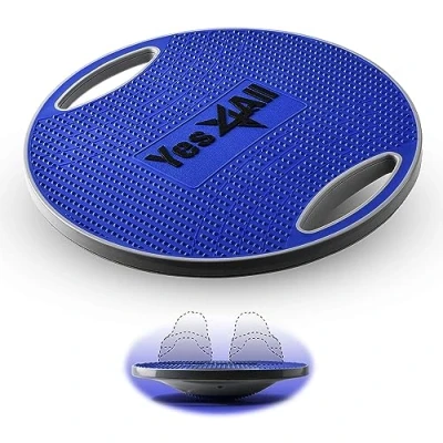 Abbildung von Yes4All P617 Balance Board inkl, Wackelboard Sport mit Griff und Rutschfester Oberfläche; Wackelbrett Ø 40cm 41cm, Farbenfroher für Ihr Stabilitäts Ganzkörpertraining