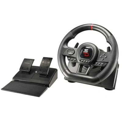Abbildung von Subsonic Superdrive Rennlenkrad SV650 Racing Wheel lenkräd mit Pedalen, Shift &amp; Vibration Xbox Series X/S, Switch, PS4, One, PC, PS3 (programmierbar für alle Spiele)
