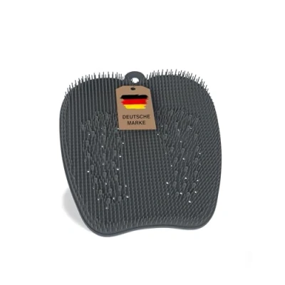 Abbildung von VMbathrooms Fußzauber Das Original Rutschfeste Fußbürste für Massage &amp; Fußreinigung Silikon Fußwaschmatte die Dusche Fußschrubber mit Peeling Effekt