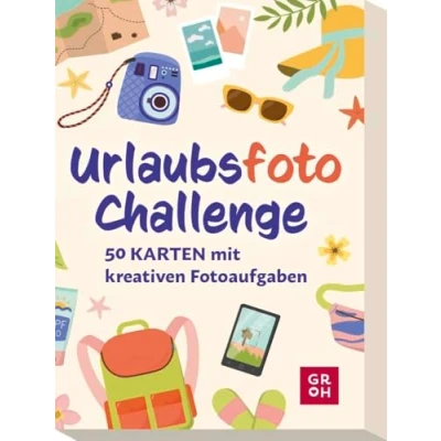 Abbildung von Urlaubsfoto Challenge: 50 Karten mit kreativen Fotoaufgaben für Urlaub und Reise, besondere Fotos unvergessliche Erinnerungen (Geschenkideen Reisefans)