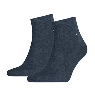 Abbildung von Tommy Hilfiger Herren TH MEN QUARTER 2P Sneakersocken 2 Paar, Blau (Jeans 356), 39/42