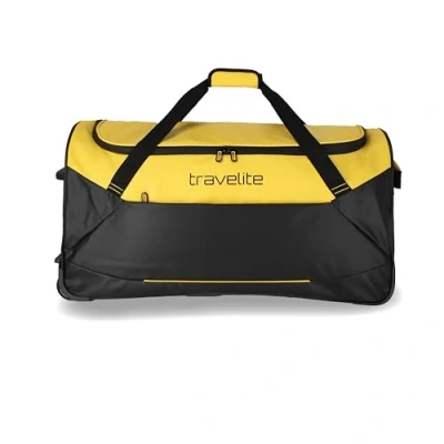 Abbildung von Travelite Basics Rollenreisetasche Gelb Reisetasche mit Rollen Weichgepäck