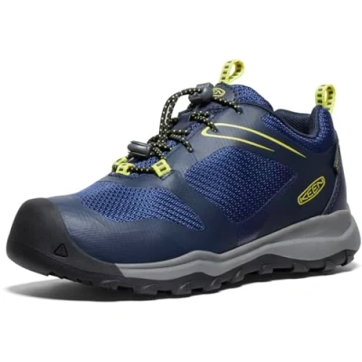 Abbildung von Keen Wanduro LOW WP Youth Unisex Hikingschuh für Kinder, Größe: 35, Black Textil/synthetik