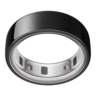 Abbildung von Oura Ring 4 Schwarz Größe 12 Smart Messen Sie zuerst mit Sizing Kit Sleep Tracking Wearable Herzfrequenz Fitness Tracker Bis zu 8 Tage Batterielaufzeit