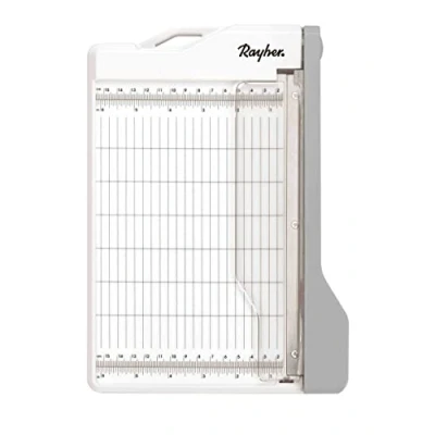 Abbildung von Rayher 29209000 Hebel Schneidemaschine A5, 28 x 19,5 cm, Schnittlänge ca.21,6 Papierschneidemaschine, Weiß