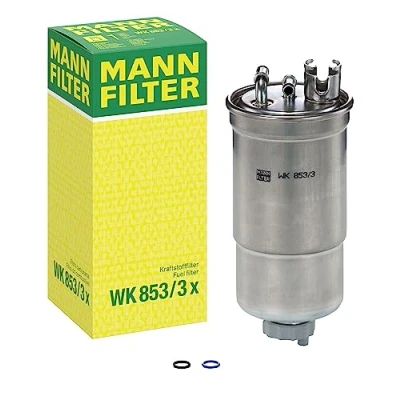 Abbildung von MANN FILTER WK 853/3 X Kraftstofffilter Satz mit Dichtung / Dichtungssatz Für PKW