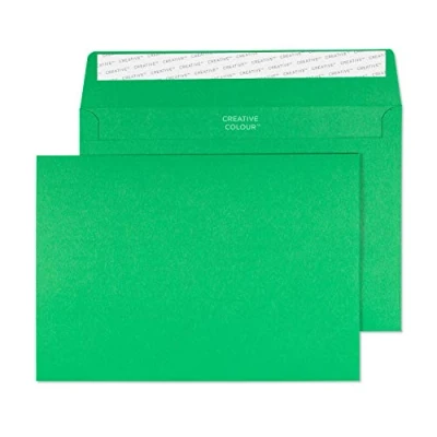 Abbildung von Blake Creative Colour 45308 Farbige Briefumschläge Haftklebung Avocado Grün C5 162 x 229 mm 120 g/m² 25 Stück
