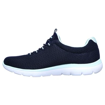 Abbildung von Skechers Damen Summits Sneaker, Navy Aqua Nvaq, 39 EU Weit
