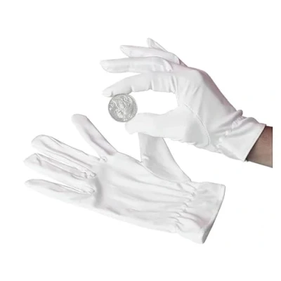 Abbildung von SAFE 1 Paar 1810 Münzhandschuhe Münzenhandschuhe Baumwollhandschuhe für Münzen Uhren Mineralien Antiquitäten Edelsteine Schmuck