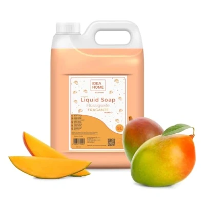 Abbildung von IDEA HOME FRAGANTE Handseife Flüssig 5L Seife Kanister für alle Hauttypen Gut Schäumende Flüssigseife 5 Liter Cremeseife Mango