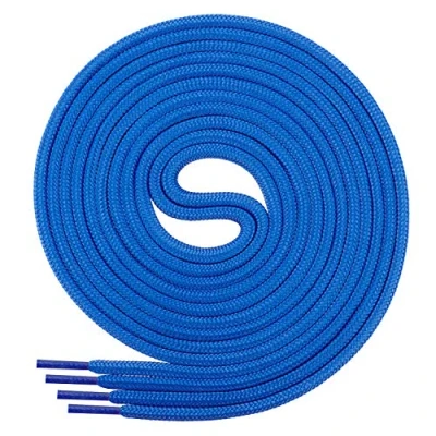 Abbildung von Di Ficchiano Schnürsenkel rund, Rundsenkel für Business und Lederschuhe, reißfester Allroundsenkel, ø 3mm Farbe blau Länge 60cm