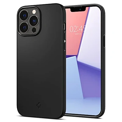 Abbildung von Spigen Thin Fit Hülle Kompatibel mit iPhone 13 Pro Max Schwarz