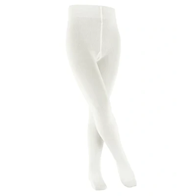 Abbildung von FALKE Unisex Kinder Strumpfhose Family K TI nachhaltige Baumwolle dick einfarbig 1 Stück, Weiß (Off White 2040) neu umweltfreundlich, 98 104