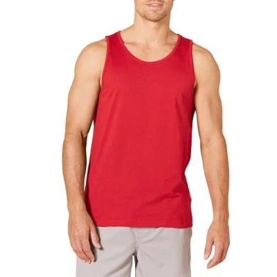 Abbildung von Amazon Essentials Herren Tanktop, Schmale Passform, Rot, XL