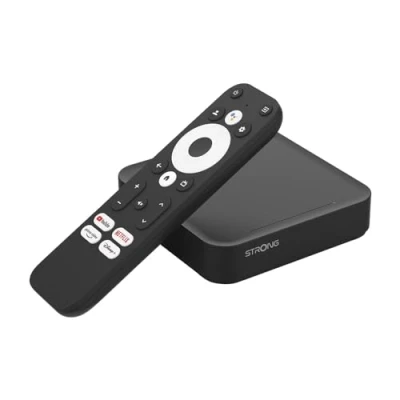 Abbildung von STRONG LEAP S3 Google TV Box mit Android 11 4K UHD Auflösung Bluetooth Sprachfernbedienung und Assistant Chromecast Play Store Neflix Prime Video Disney+ UVM.