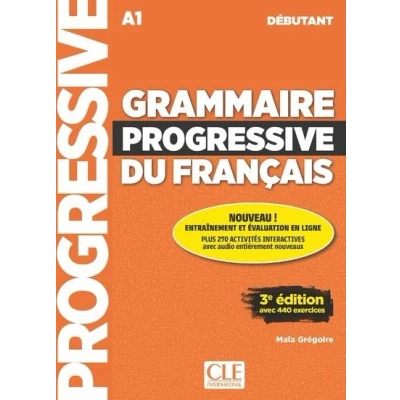 Abbildung von Grammaire progressive du français Livre + CD web 100% interactif: debutant