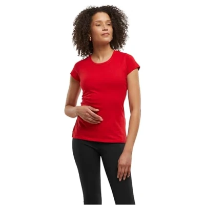 Abbildung von Build Your Brand Damen BB012 Ladies Basic Tee T Shirt, cityred, L