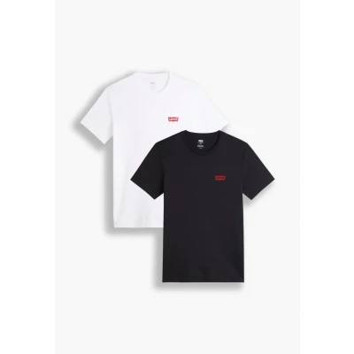 Abbildung von Levi&#039;s Crewneck Graphic 2 PACK Tshirt basic, Herren, Größe: Small, White/caviar
