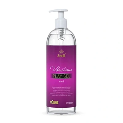 Abbildung von Vibratissimo Play Gel med 1000 ml I Gleitmittel hautfreundlich Wasserbasierte Gleitgele Lubricant für Silikon Toys &amp; Latexkondome geeignet water based lubrication