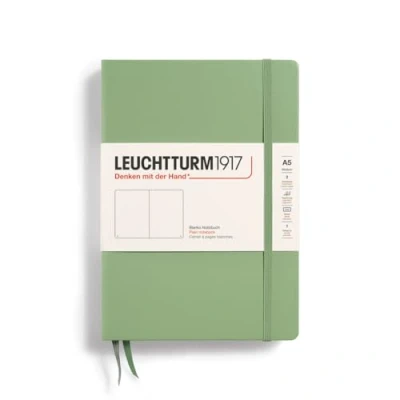Abbildung von LEUCHTTURM1917 361585 Notizbuch Medium (A5), Hardcover, 251 nummerierte Seiten, Salbei, blanko