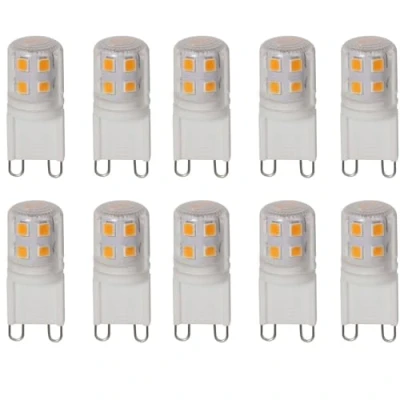 Abbildung von WULUN G9 LED Lampen 2W Warmweiß 3000K, 200LM Glühbirne, Entspricht 20W Halogen birne, Kein Flackern Leuchtmittel, AC 220 240V, 360Abstrahlwinkel, 10er Pack