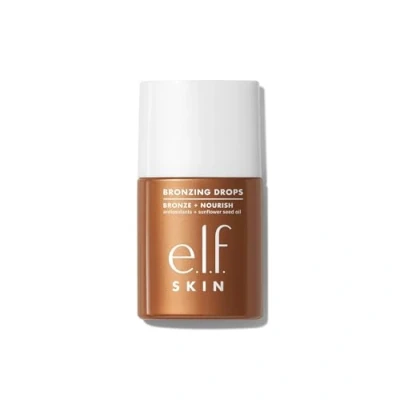 Abbildung von e.l.f. SKIN Bronzing Drops, flüssiger Bronzer für Gesicht &amp; Haut, erzeugt einen sonnengeküssten Glanz, mit Vitamin E, vegan tierversuchsfrei, Copper Gold