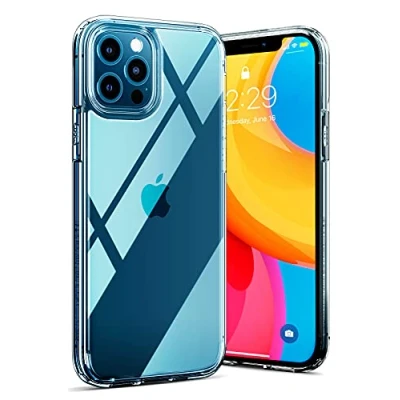 Abbildung von Spigen für iPhone 12 Ultra Hybrid Hülle [Anti Yellowing] Case Pro Handyhülle Schutzhülle Cover Transparent Durchsichtig Dünn Slim Crystal Clear