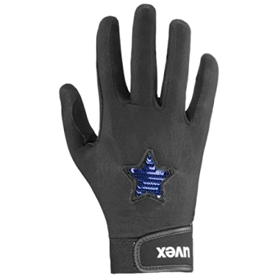 Abbildung von Uvex glamstar Flexibler Reithandschuh für Kinder strapazierfähig exzellenter Grip Black Blue 5