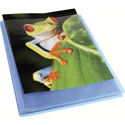 Abbildung von Exacompta 5762E Kreacover Sichtmappe (aus PP, DIN A4, 21 x 29,7 cm, mit 60 Hüllen) 1 Stück Blau