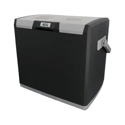 Abbildung von AEG Automotive Thermoelektrische Kühlbox KK 28 Liter, 12/230 Volt für Auto und Steckdose, schwarz