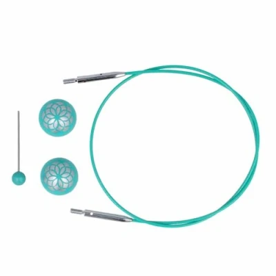 Abbildung von KnitPro The Mindful Collection Edelstahl Blau Fest Austauschbar Kabel für 60cm Nadel 1 Setzen