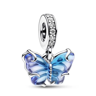 Abbildung von Pandora Murano Glass Dangle Charm, Damen, Größe: One Size, Sterling silver