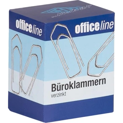 Abbildung von WEDO Büroklammer 32 mm spitz, 100er Pack, glanzverzinkt