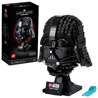 Abbildung von LEGO Star Wars Darth Vader Helm, Bauset für Erwachsene, Geschenkidee Männer, Frauen, Ihn oder Sie, sammelbares Modell zum Bauen und Ausstellen 75304