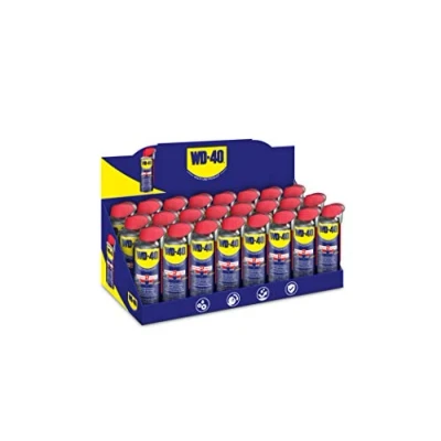 Abbildung von WD 40 Multifunktionsprodukt Smart Straw 24x400ml Präzise Anwendung mit klappbarem Sprührohr, löst festsitzende Mechaniken &amp; Rost, beseitigt Quietschen, verdrängt Feuchtigkeit, schützt reinigt